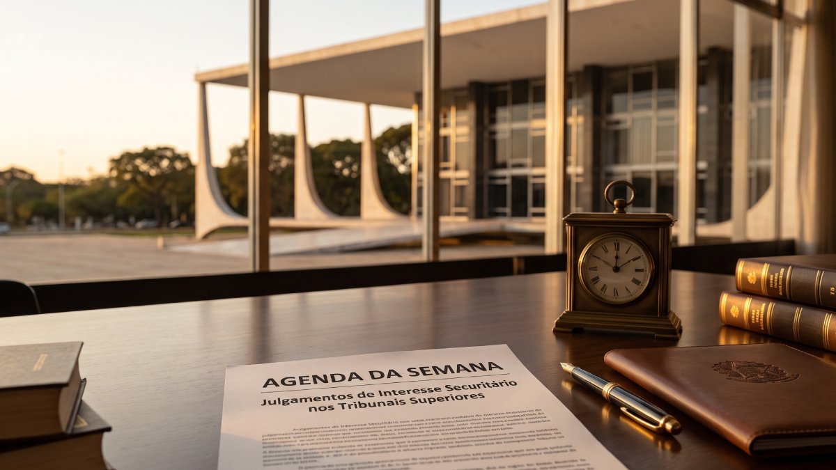 Agenda da semana: julgamentos de interesse securitário nos tribunais superiores